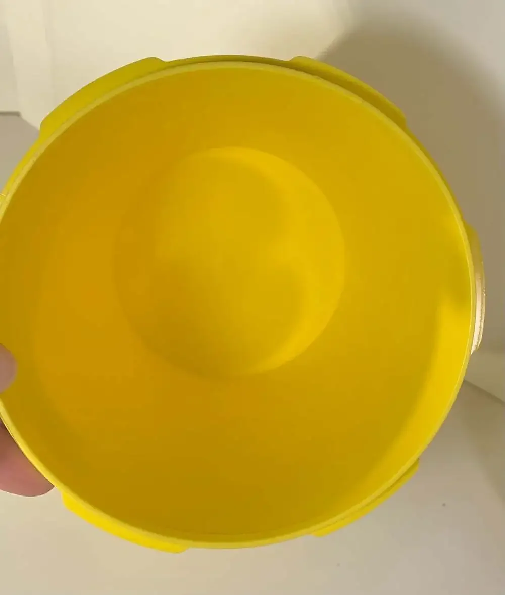 Vintage Harvest Yellow Tupperware Medium Container With Lid 809-13